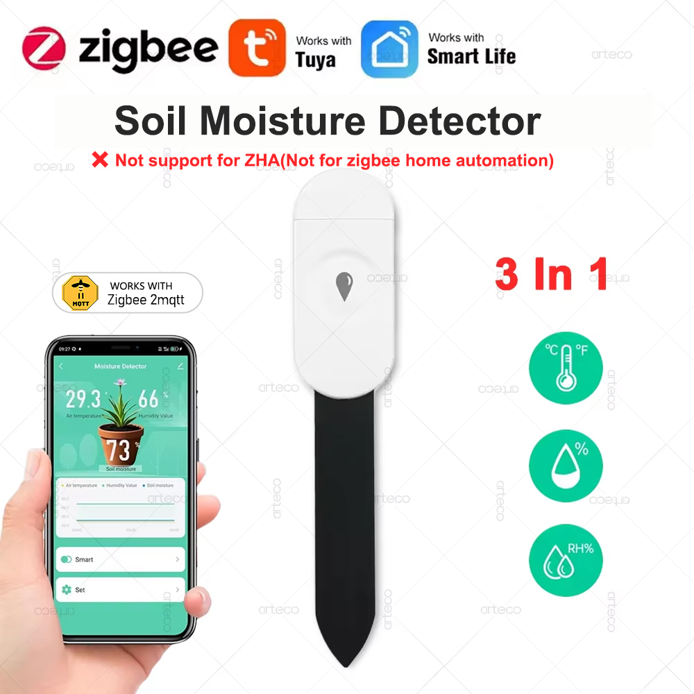 Smart Garden Zigbee - تويا زيجبي 3.0 جهاز اختبار رطوبة