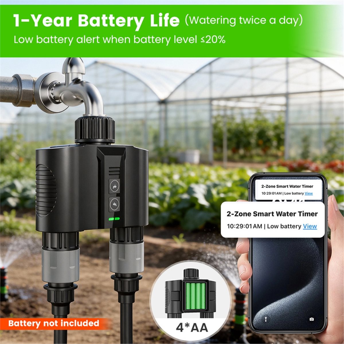Smart Garden Water Timer - Y17A مجموعة واحدة من مؤقتات المياه