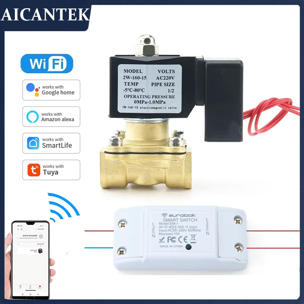 AC220V Tuya WiFi صمام الملف ال - مراجعة Smart Garden Instructions وسعره