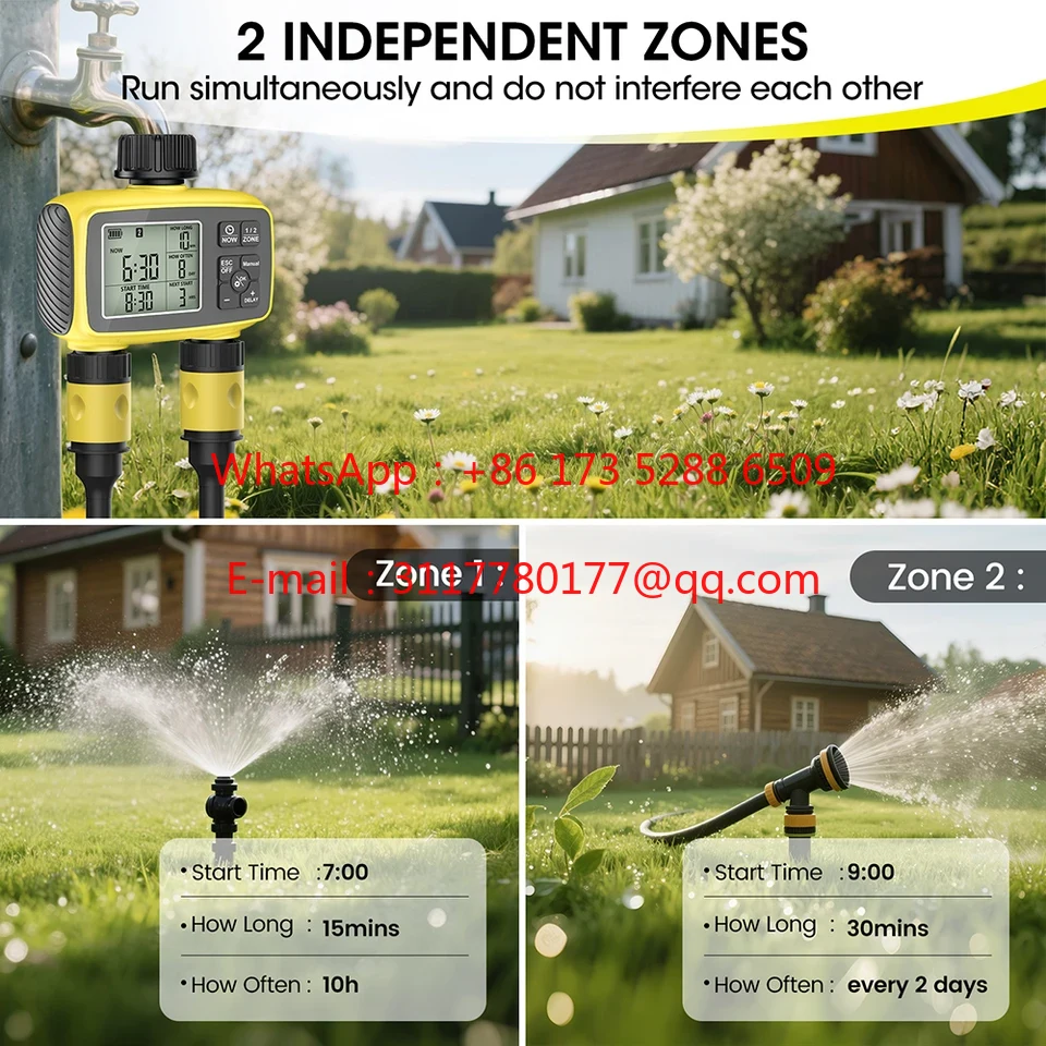 WAP01 مؤقت ري الحدائق بشاشة عر - مراجعة Smart Garden Water Timer وسعره