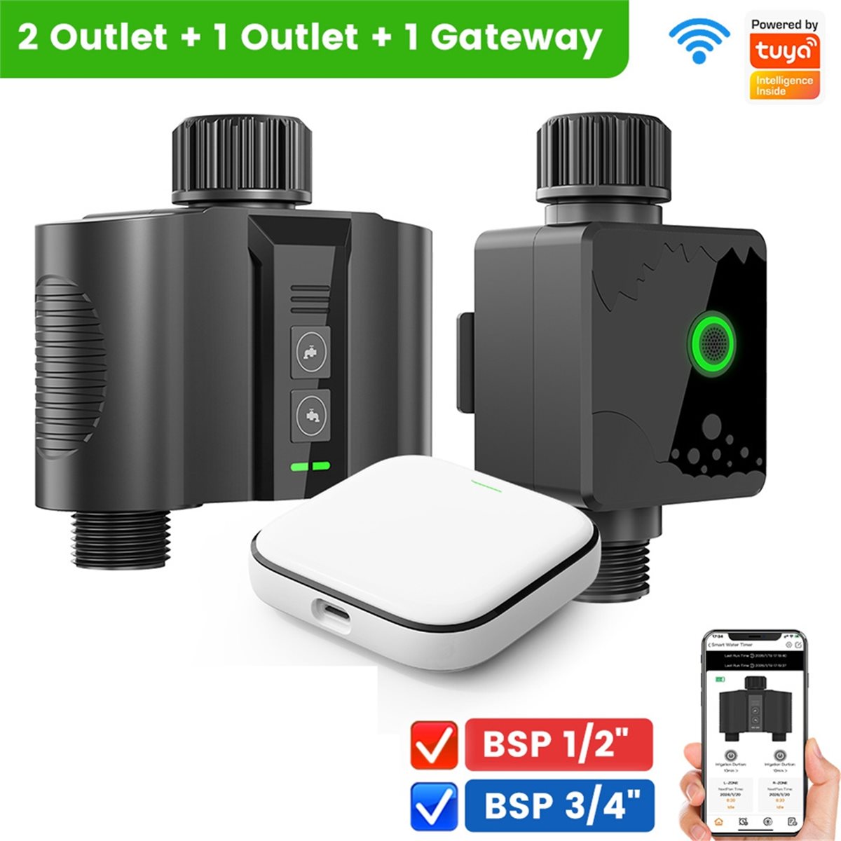 Y17A مجموعة واحدة من مؤقتات ال - مراجعة Smart Garden Water Timer وسعره